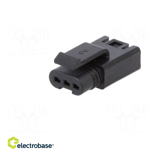 Plug | Connector: wire-wire | FLH | PIN: 3 | female | Type: w/o contacts image 2