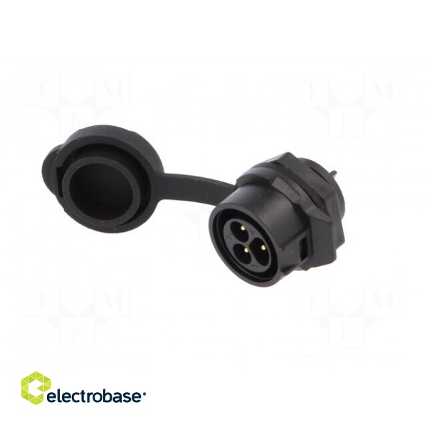 Socket | Connector: circular | MRD | PIN: 3 | 16AWG | gold flash | 10A фото 2