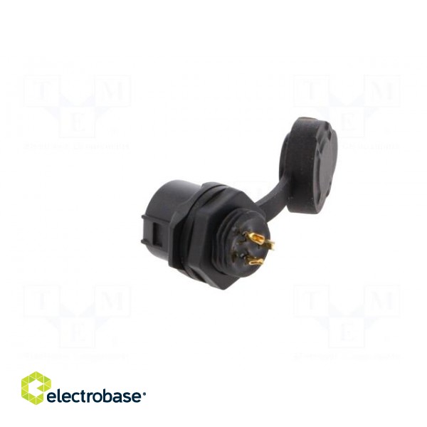 Socket | Connector: circular | MRD | PIN: 3 | gold flash | 5A | soldering paveikslėlis 4