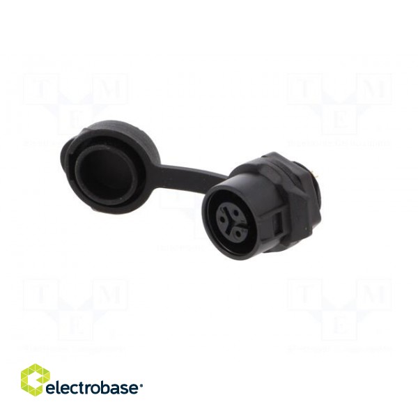 Socket | Connector: circular | MRD | PIN: 3 | gold flash | 5A | soldering image 2