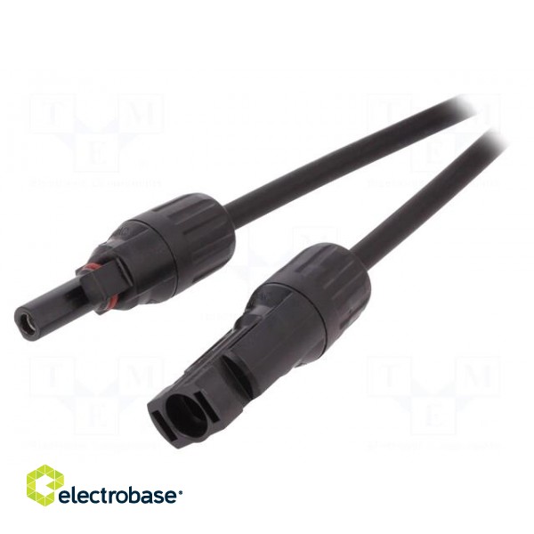 Cable: solar | male | female | 4mm2 | plug | plug | PIN: 1 | 10m | straight