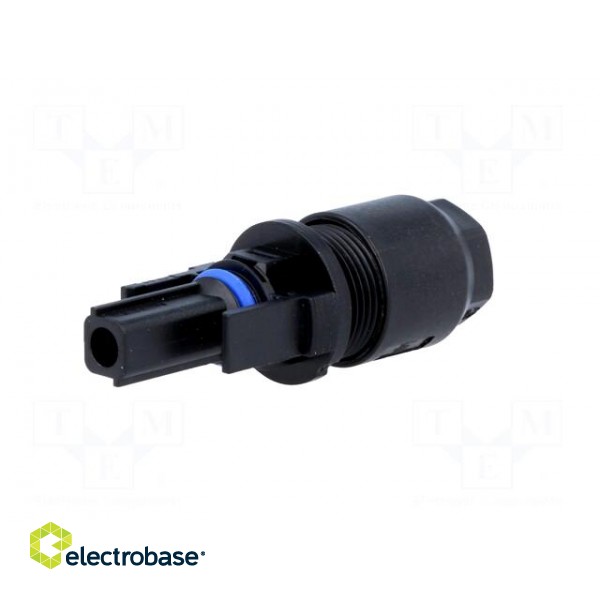 Connector: solar | female | "-" marking | 4mm2 | with contacts | plug image 2