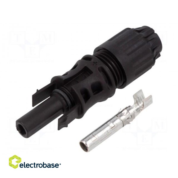 Connector: solar | female | straight | 10mm2 | crimped | photovoltaics
