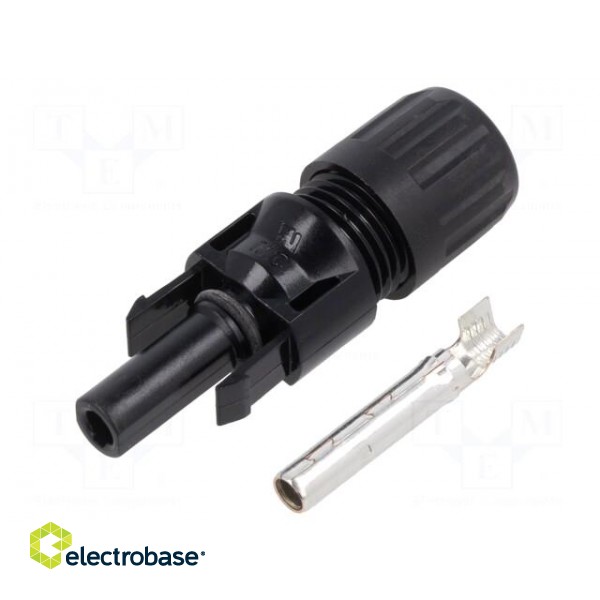 Connector: solar | female | straight | 4÷6mm2 | crimped | photovoltaics