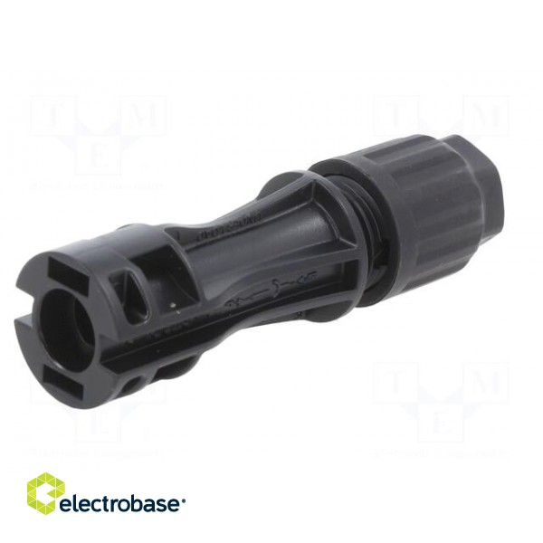 Connector: solar | male | 10mm2 | with contacts | crimped | plug | 60A image 1