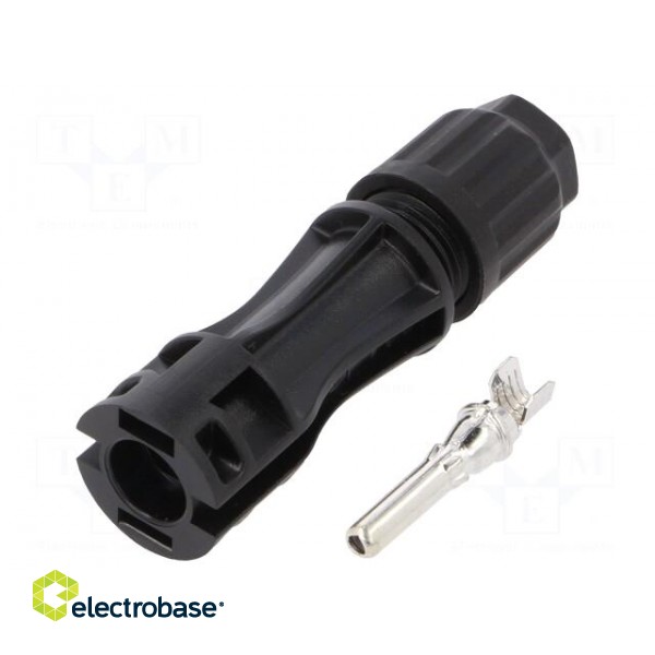 Connector: solar | male | 4÷6mm2 | with contacts | crimped | plug | 35A image 1