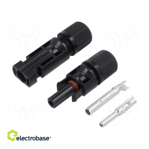 Connector: solar | male + female | 2.5÷6mm2 | plug | for cable | 1kV