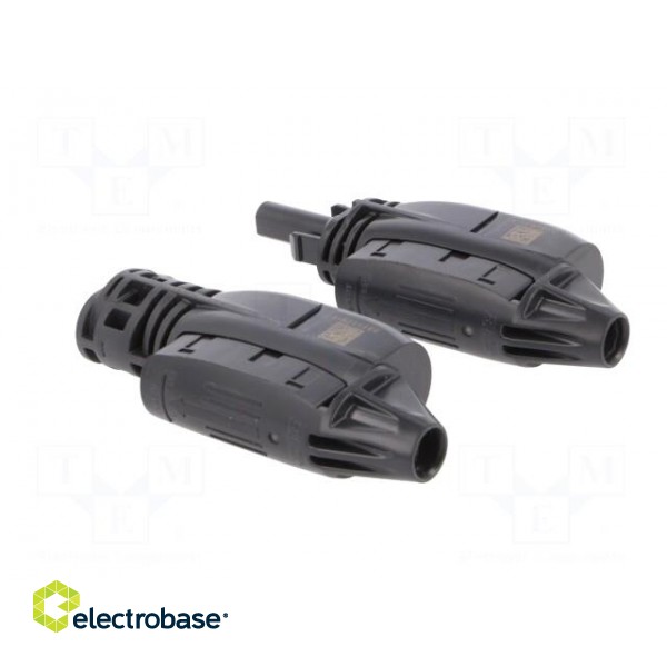Connector: solar | male + female | "+" marking,"-" marking | 35A image 4