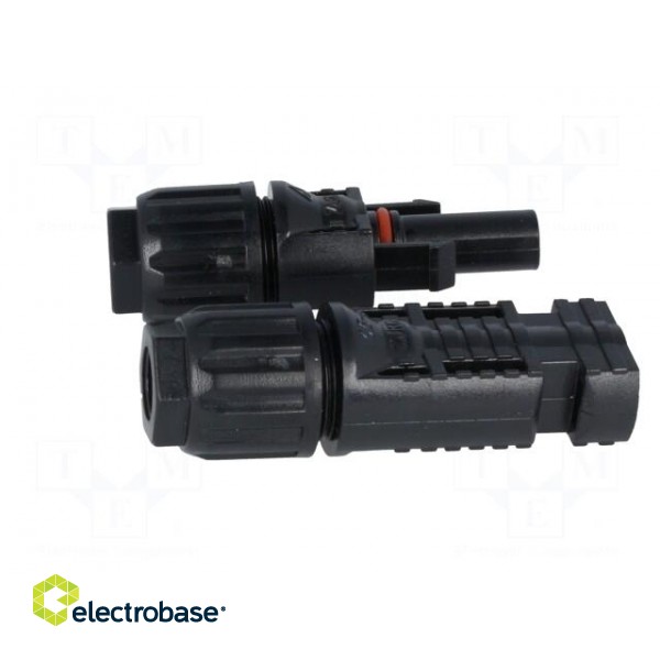 Connector: solar | male + female | straight | 2.5÷4mm2 | crimped | plug image 7