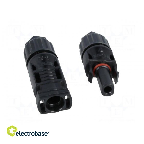 Connector: solar | male + female | straight | 2.5÷4mm2 | crimped | plug image 9
