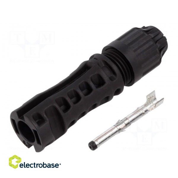Connector: solar | male | straight | 4÷6mm2 | crimped | photovoltaics