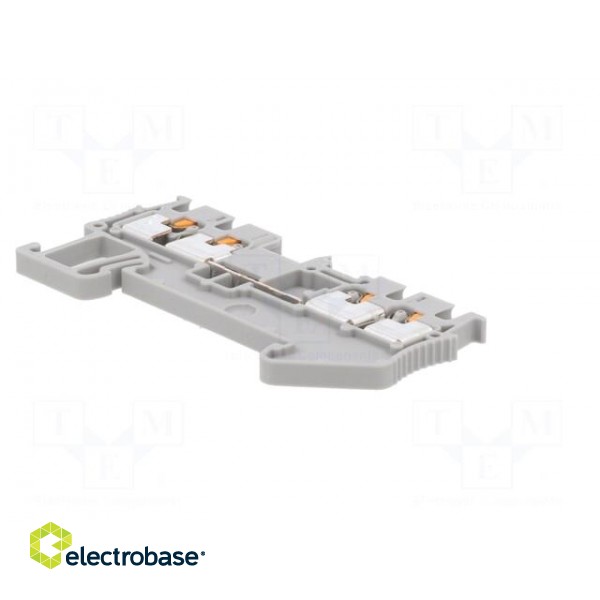 Splice terminal: rail | 0.14÷1.5mm2 | ways: 1 | terminals: 4 | grey image 6