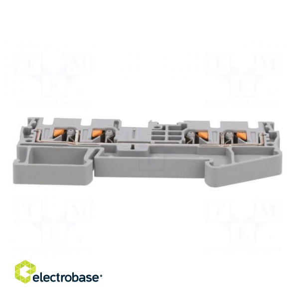 Splice terminal: rail | PT | 32A | 800V | for DIN rail mounting | grey image 5