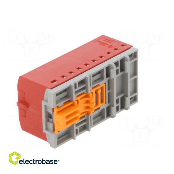 Splice terminal: distribution block | 2.5mm2,6mm2 | ways: 1 | red фото 4