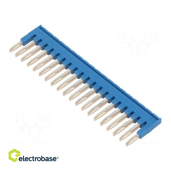 Comb bridge | ways: 20 | blue | Width: 3.5mm | UL94V-0