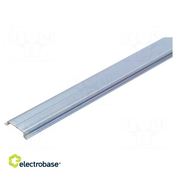 DIN rail | TS35 | L: 1m | zinc-plated steel | Profile ht: 7.5mm image 2