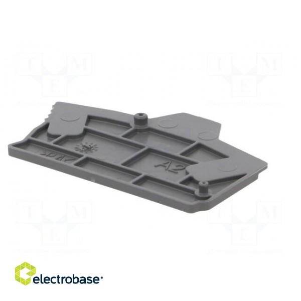 End piece | dark grey | Width: 2mm | SNK | Ht: 52.24mm | -55÷110°C paveikslėlis 7