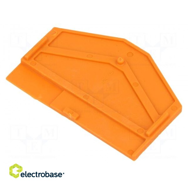 End/partition plate | orange | 280 | 2.5x36.5x50.5mm | 280-6 image 2