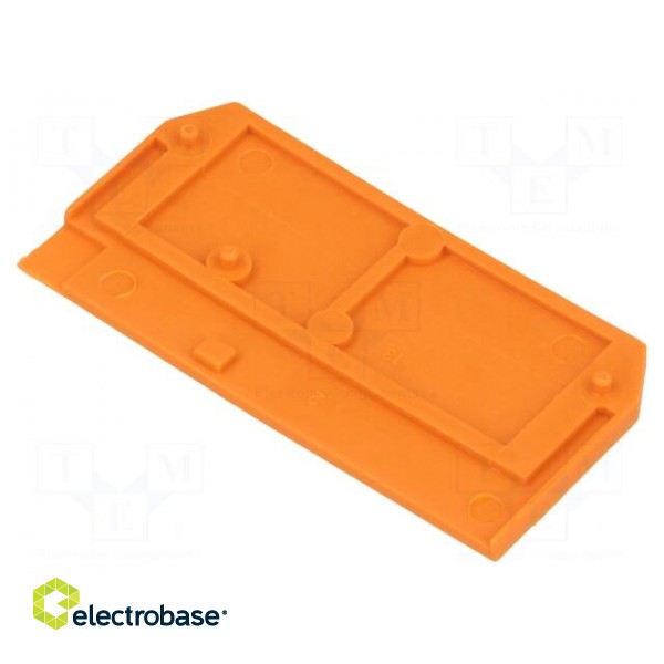 End/partition plate | orange | 280 | 2.5x28x53mm | 280-9 image 2