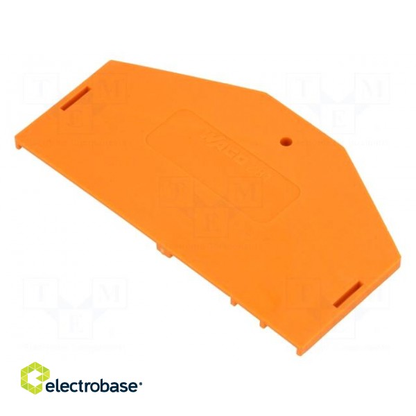 End/partition plate | orange | 281 | 2.5x37x61.5mm | 281-6 image 1