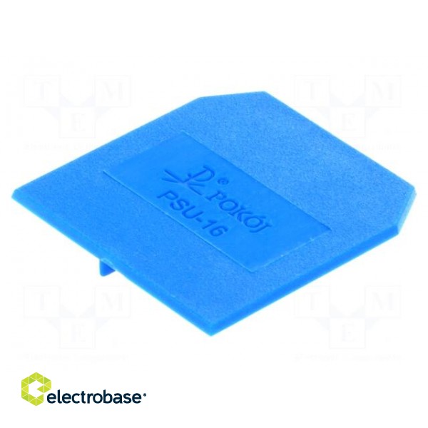 End/partition plate | Application: ZUG-G10 | blue | Width: 1.5mm image 1