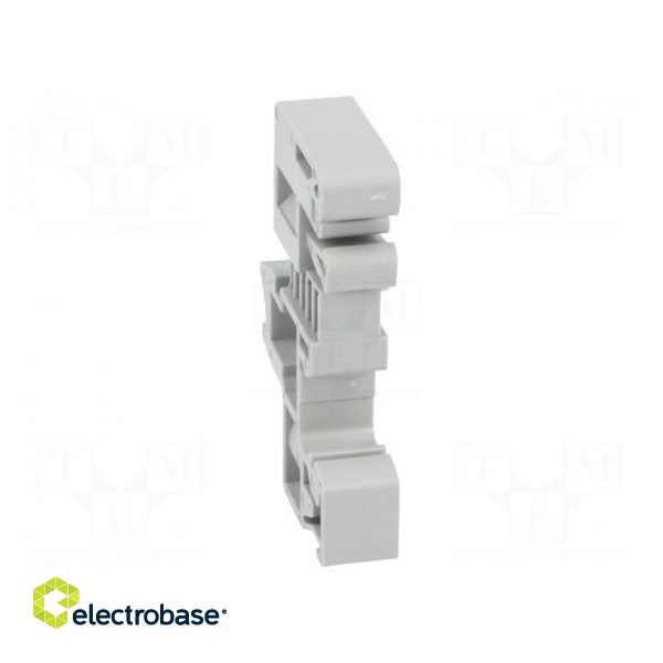 Holder | grey | Width: 9.5mm | TS32,TS35 | Ht: 35.3mm | L: 50.5mm фото 5