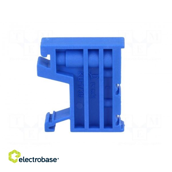 Holder | blue | Width: 10mm | polyamide | TS35 | -25÷120°C | UL94V-0 image 7