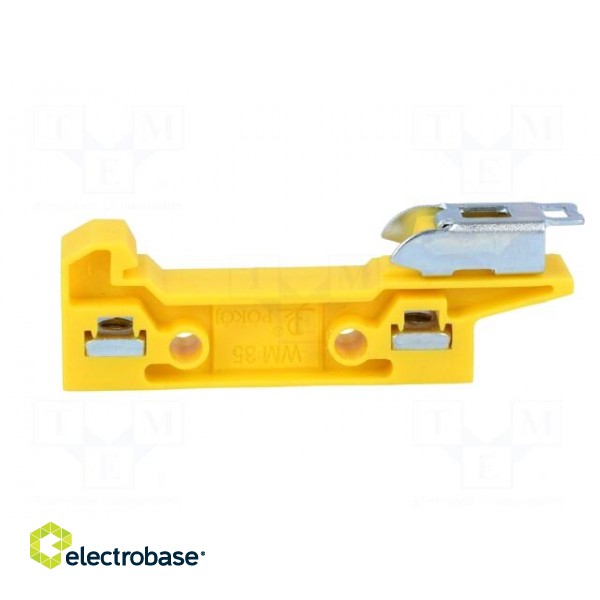 Mounting adapter | yellow | DIN | Width: 11mm | polyamide | TS35 paveikslėlis 7