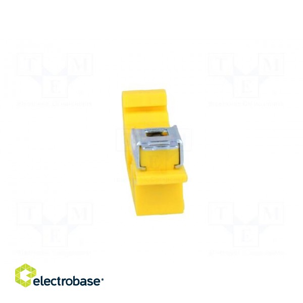 Mounting adapter | yellow | DIN | Width: 11mm | polyamide | TS35 paveikslėlis 9
