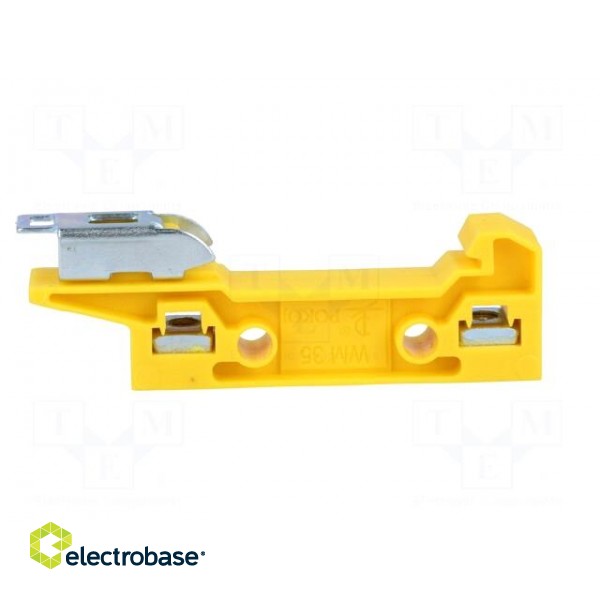 Mounting adapter | yellow | DIN | Width: 11mm | polyamide | TS35 image 3