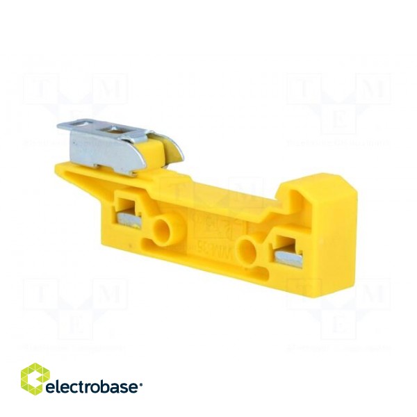 Mounting adapter | yellow | DIN | Width: 11mm | polyamide | TS35 paveikslėlis 4