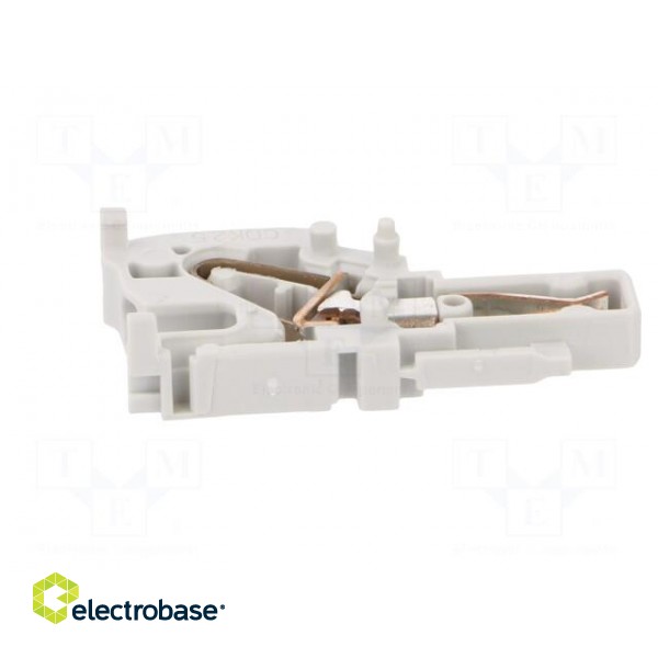Plug | 0.2÷2.5mm2 | ways: 1 | terminals: 1 | grey | spring clamp | SNK image 3