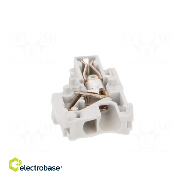 Plug | 0.2÷2.5mm2 | ways: 1 | terminals: 1 | grey | spring clamp | SNK image 9