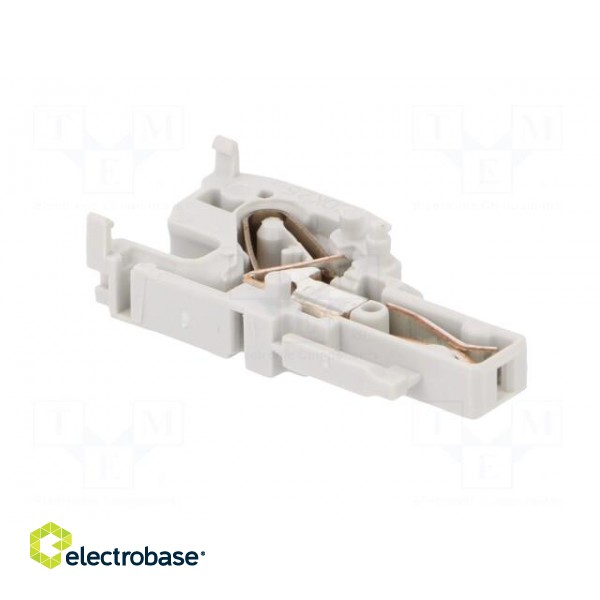Plug | 0.2÷2.5mm2 | ways: 1 | terminals: 1 | grey | spring clamp | SNK image 4