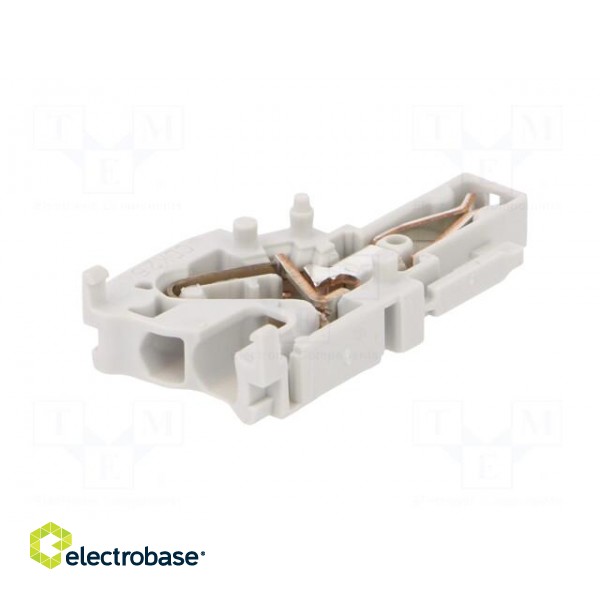 Plug | 0.2÷2.5mm2 | ways: 1 | terminals: 1 | grey | spring clamp | SNK image 2