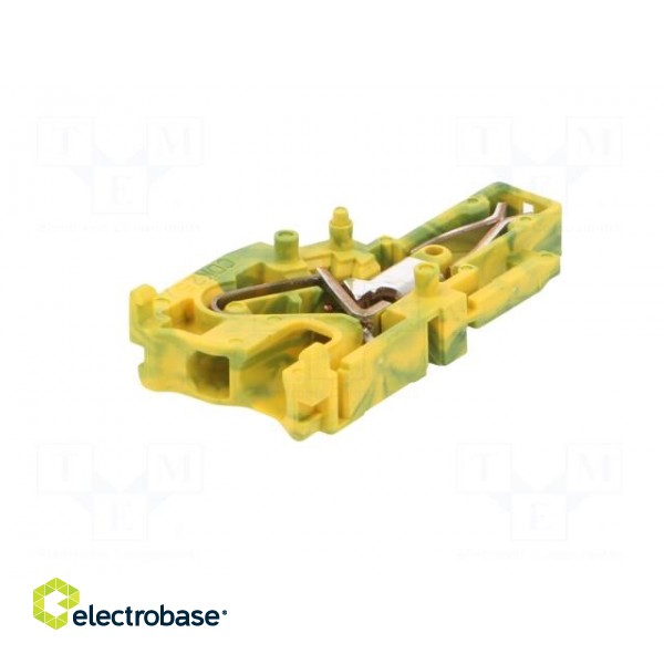 Plug | 0.2÷2.5mm2 | ways: 1 | terminals: 1 | yellow-green | spring clamp image 2
