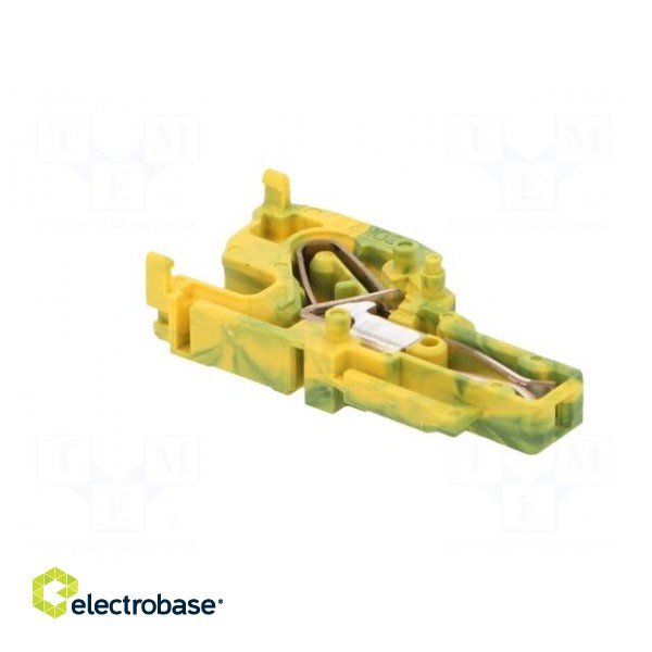 Plug | 0.2÷2.5mm2 | ways: 1 | terminals: 1 | yellow-green | spring clamp image 4
