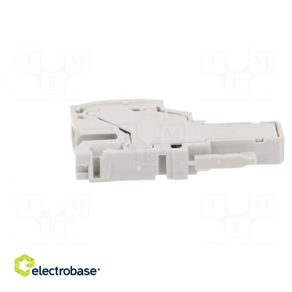 Plug | 0.5÷4mm2 | ways: 1 | terminals: 1 | grey | spring clamp | Width: 6mm paveikslėlis 3