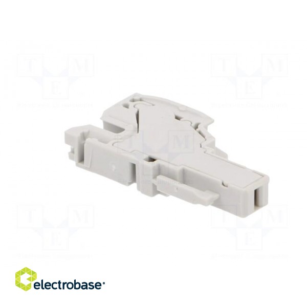 Plug | 0.5÷4mm2 | ways: 1 | terminals: 1 | grey | spring clamp | Width: 6mm image 4