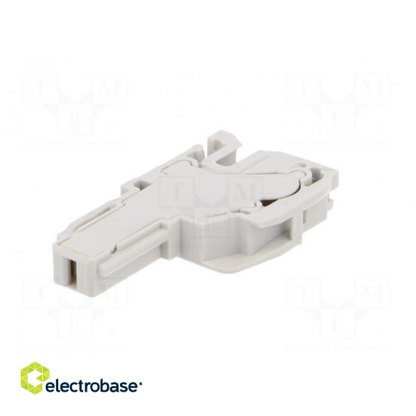 Plug | 0.5÷4mm2 | ways: 1 | terminals: 1 | grey | spring clamp | Width: 6mm фото 6