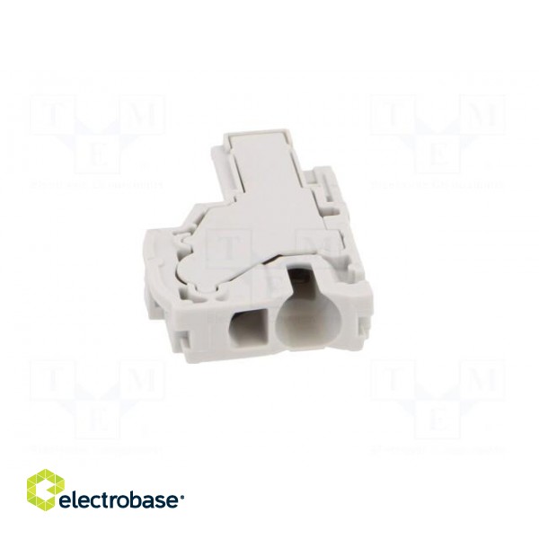 Plug | 0.5÷4mm2 | ways: 1 | terminals: 1 | grey | spring clamp | Width: 6mm фото 9
