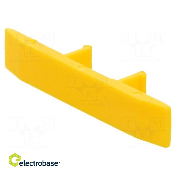 Protection | yellow | Width: 6.4mm | polyamide | -25÷120°C | UL94V-0 image 1