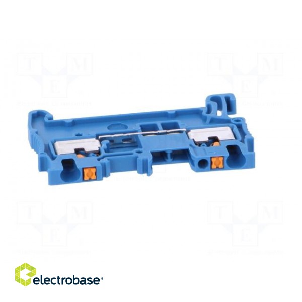 Splice terminal: rail | 0.14÷2.5mm2 | ways: 1 | terminals: 2 | blue фото 9