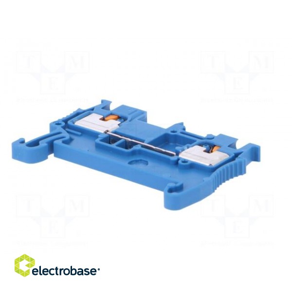 Splice terminal: rail | 0.14÷2.5mm2 | ways: 1 | terminals: 2 | blue фото 6