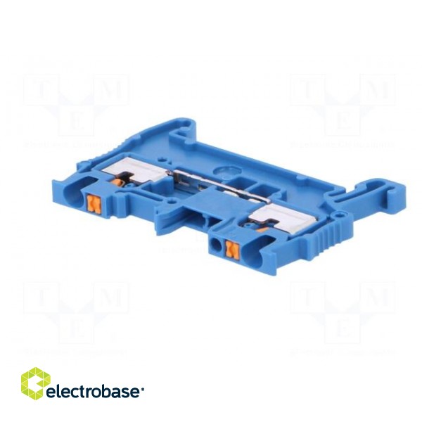 Splice terminal: rail | 0.14÷2.5mm2 | ways: 1 | terminals: 2 | blue фото 2