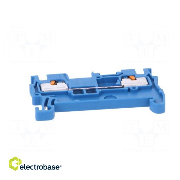 Splice terminal: rail | 0.14÷2.5mm2 | ways: 1 | terminals: 2 | blue фото 5