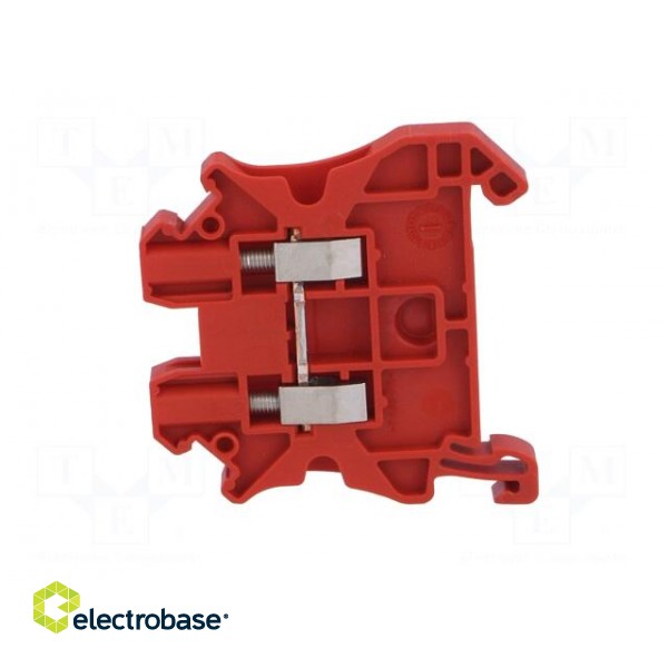 Splice terminal: rail | 0.14÷4mm2 | ways: 1 | terminals: 2 | red | 1kV paveikslėlis 3