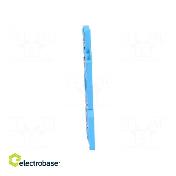 Splice terminal: rail | 1.5mm2 | ways: 1 | terminals: 4 | blue | wemid фото 5