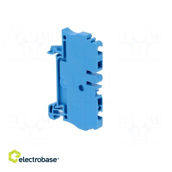 Splice terminal: rail | 2.5mm2 | ways: 1 | terminals: 2 | blue | wemid image 8