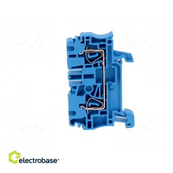 Splice terminal: rail | 2.5mm2 | ways: 1 | terminals: 2 | blue | wemid фото 3